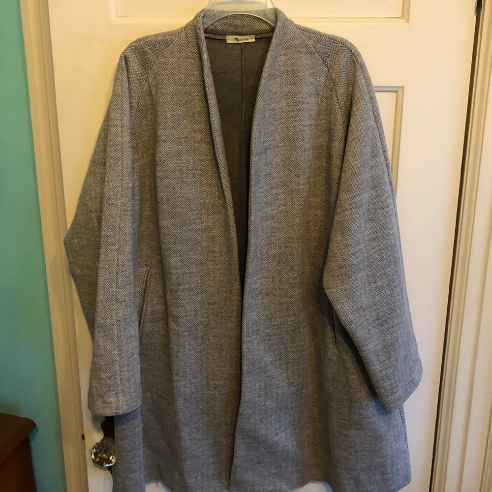 Beautiful Madewell Wool Coat Grey